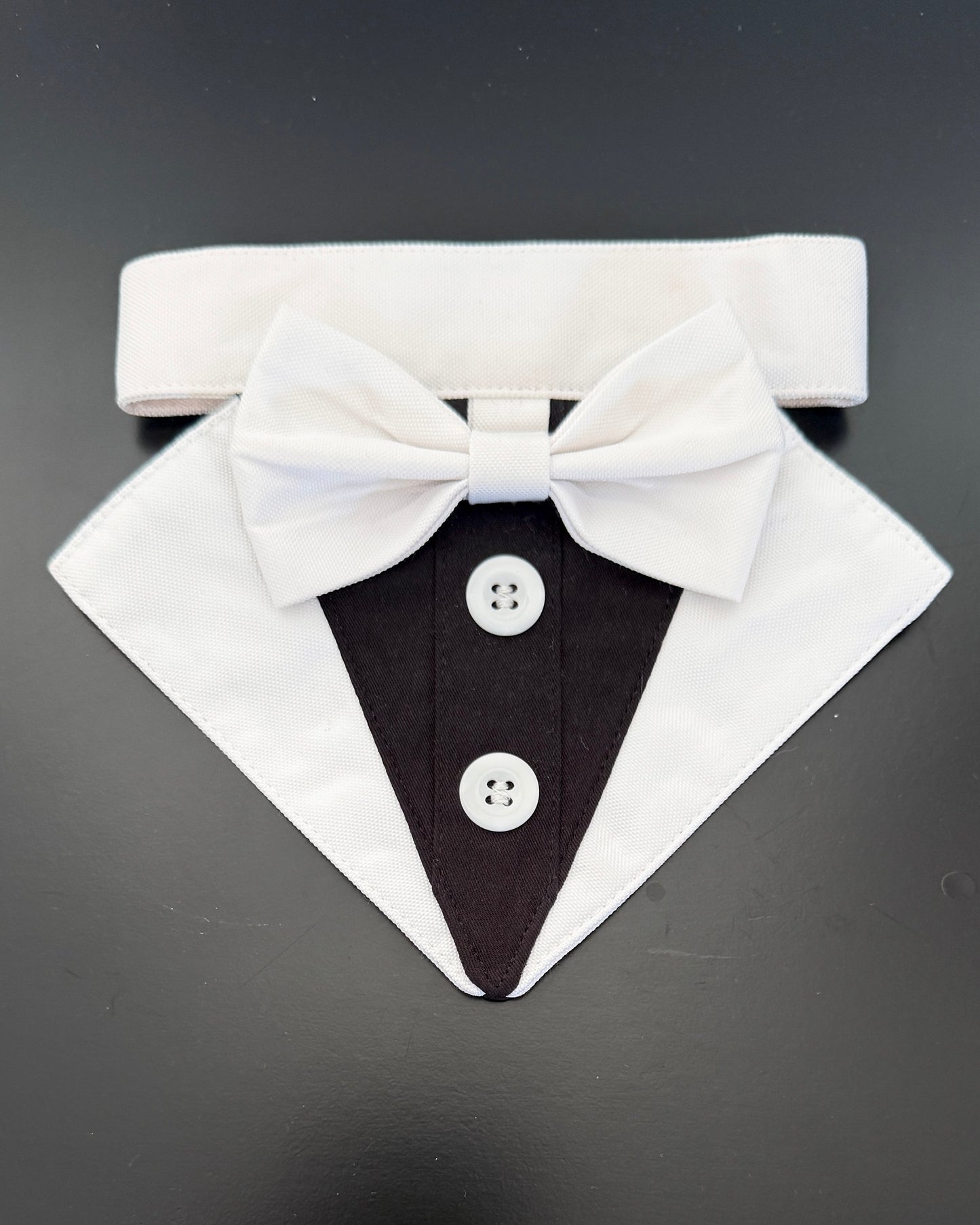 Tuxedo Necktie White