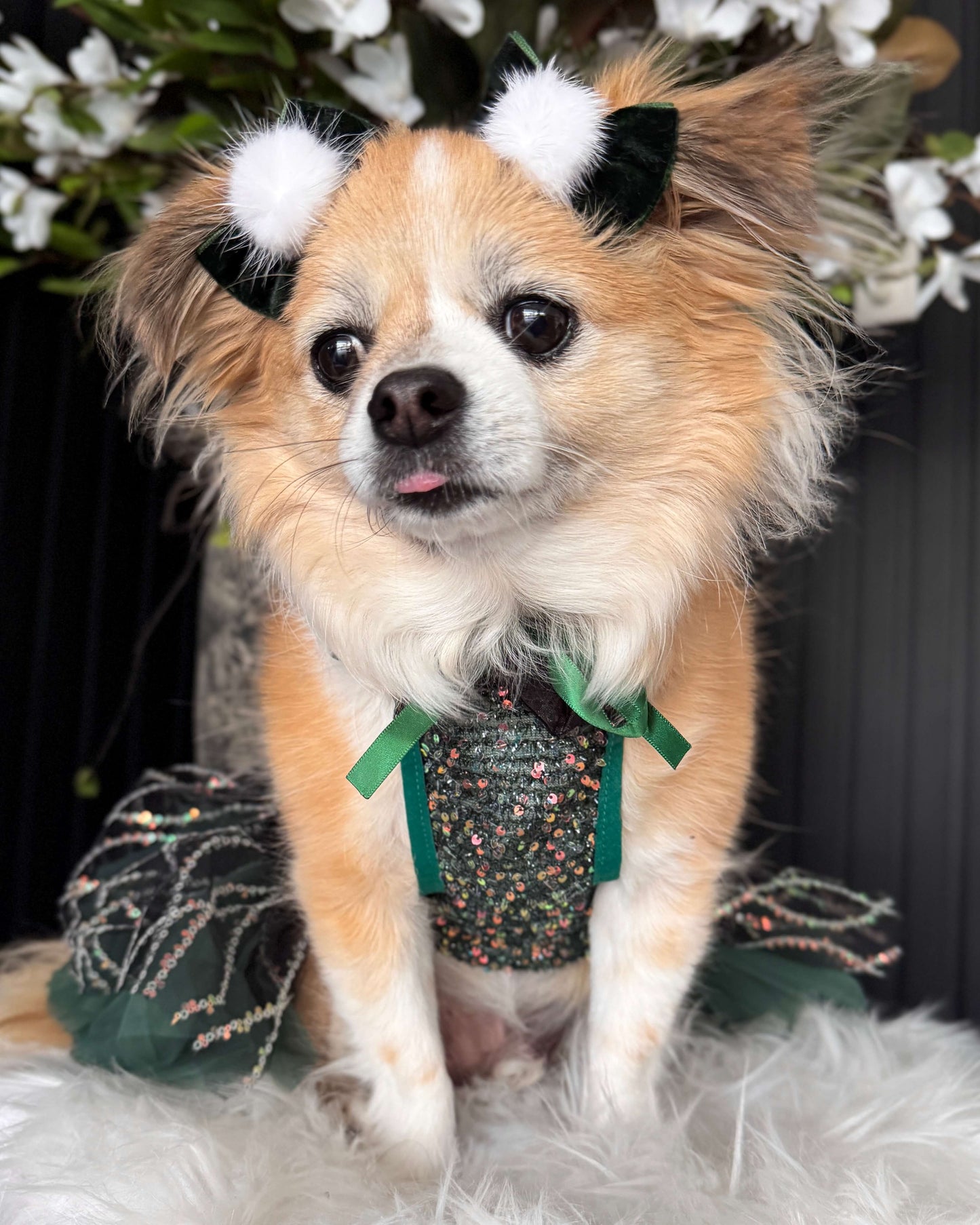 Deluxe Festive Dress Green