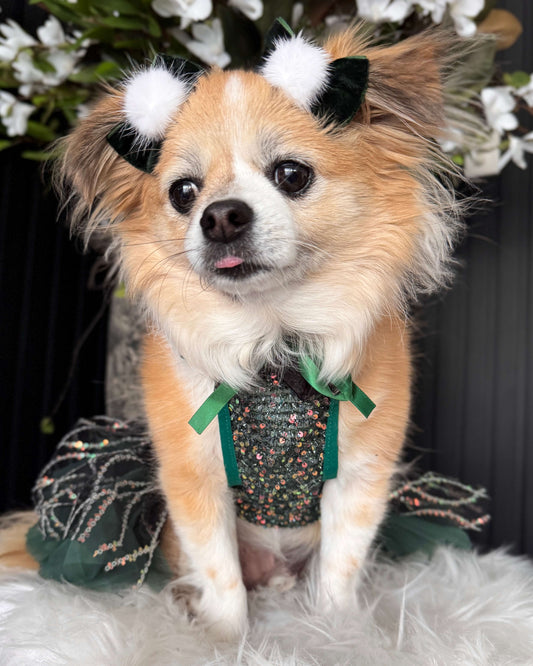 Deluxe Festive Dress Green