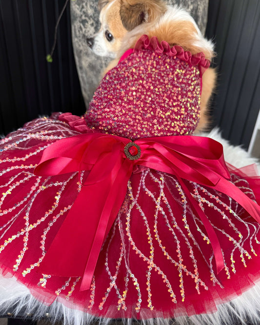 Deluxe Festive Dress Red