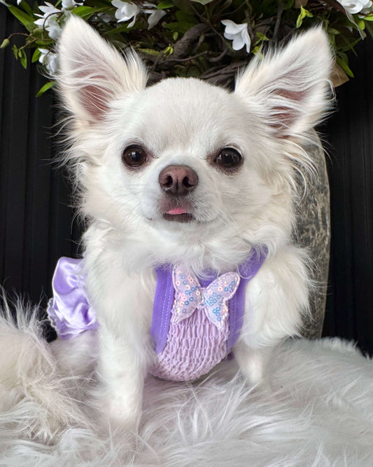 Lavender Dream Rosette Dress