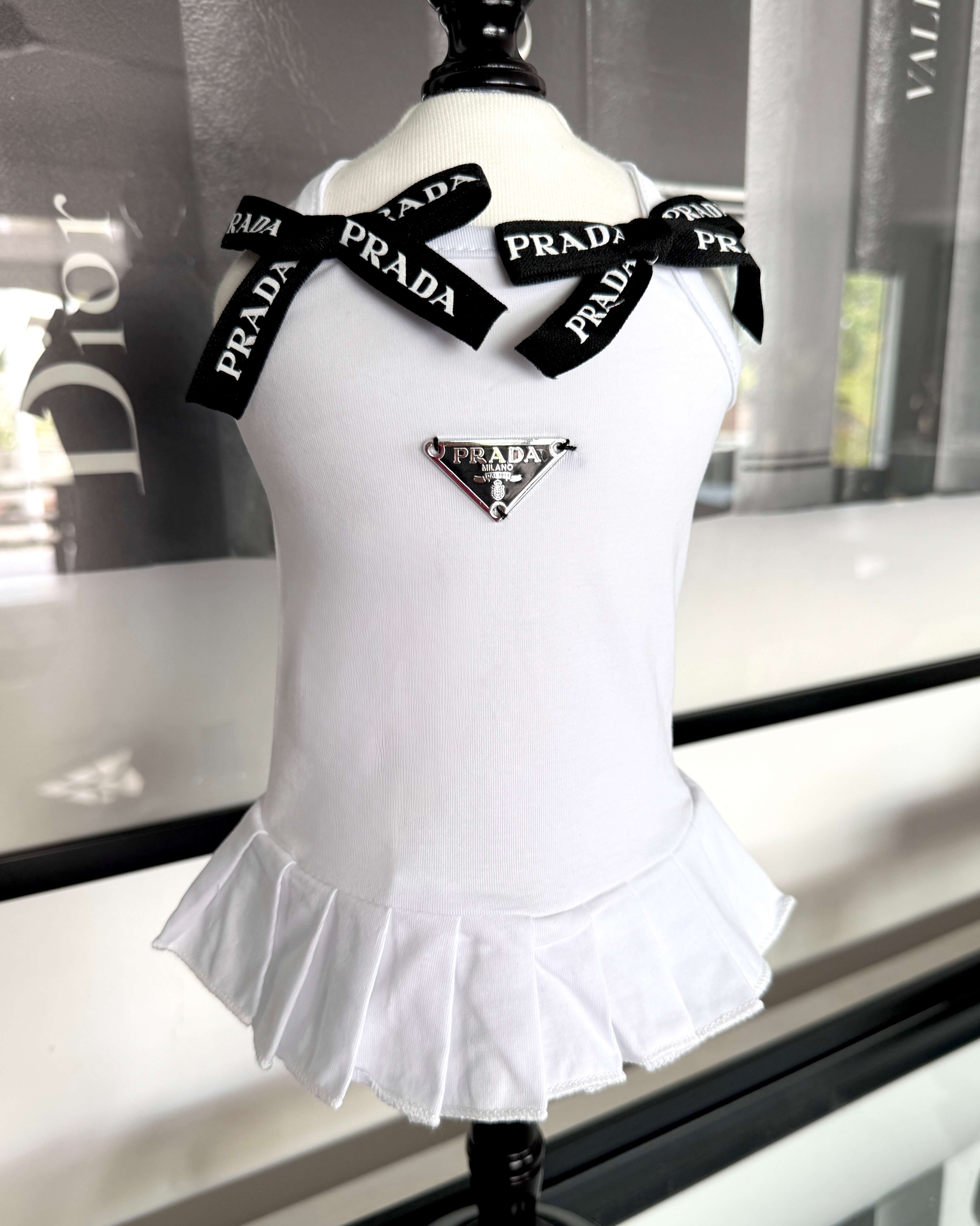 Pawda Tennis Dress White – tinypawcouture