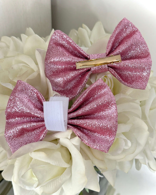 Little Luxe Glitz & Glam Pink Bow