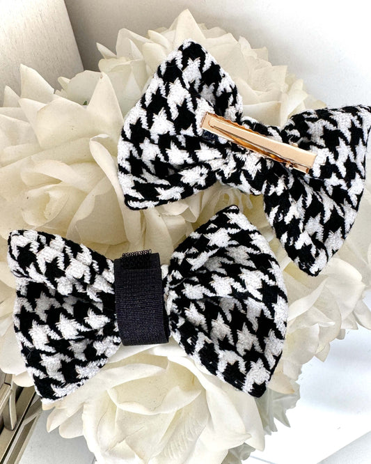 Little Luxe Houndstooth Bow