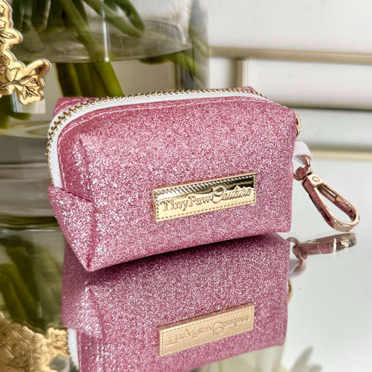 Little Luxe Glitz & Glam Pink Wastebag Holder