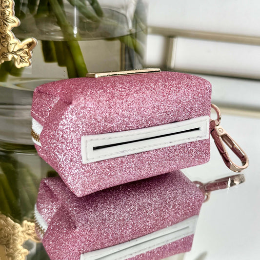 Little Luxe Glitz & Glam Pink Wastebag Holder