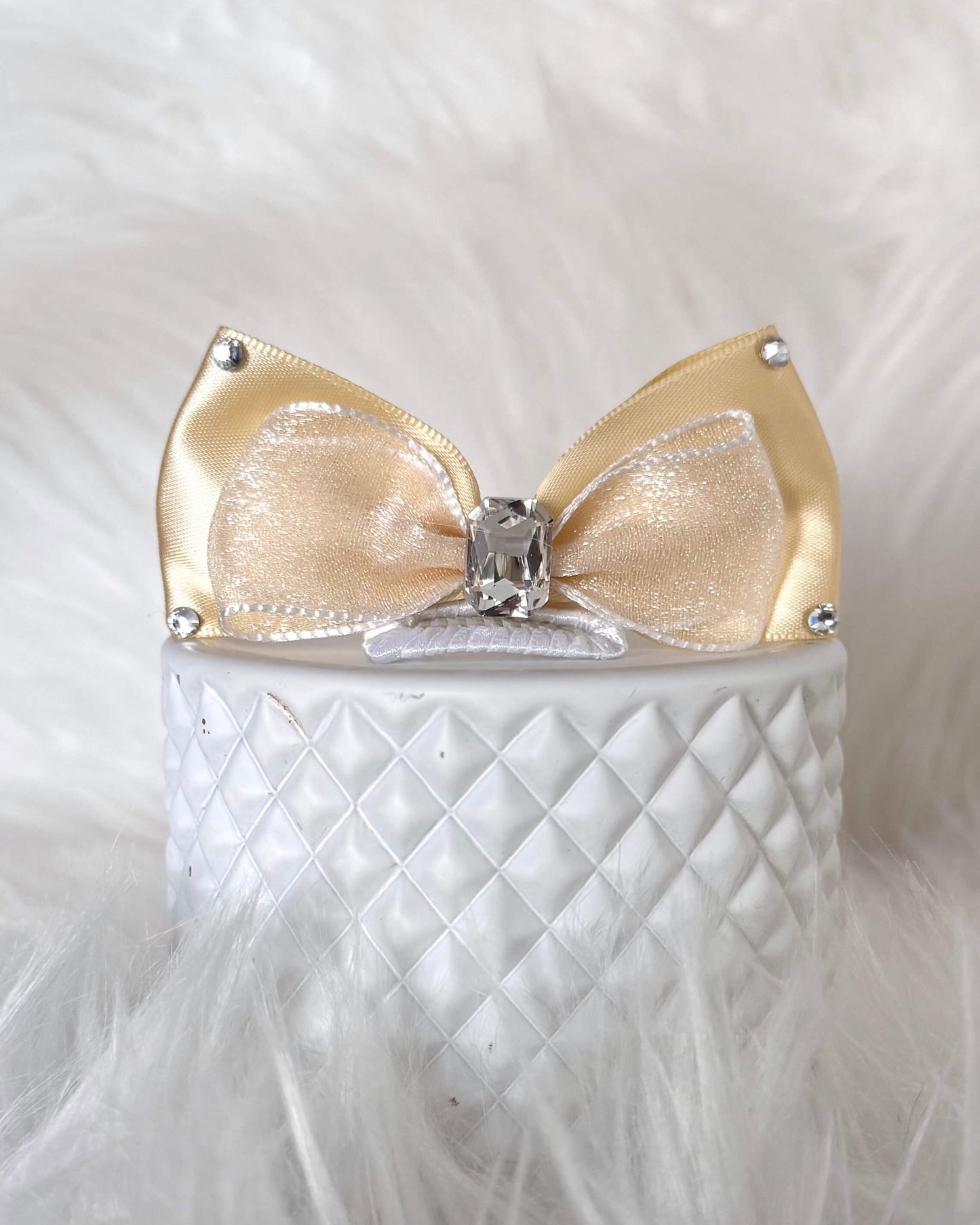 Champagne Céleste Midi Hair Bow