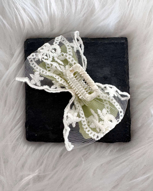 Sage Lumière Midi Hair Bow