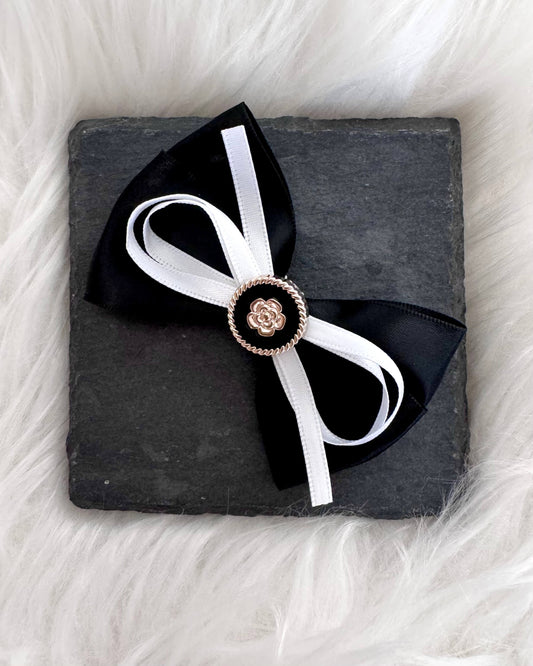 Esme Noir Midi Hair Bow