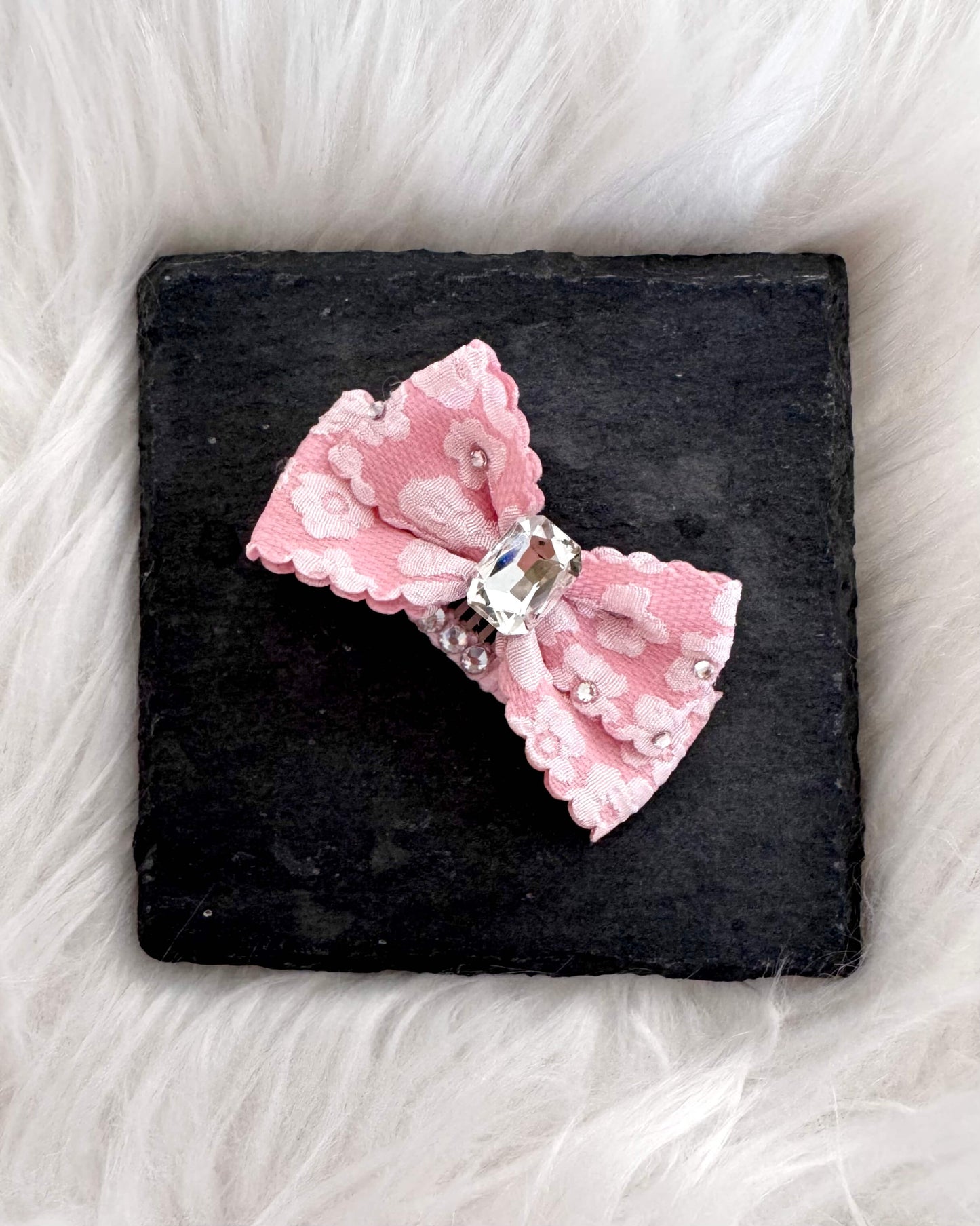 Colette Pink Midi Hair Bow