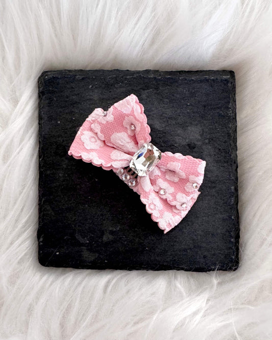 Colette Pink Midi Hair Bow