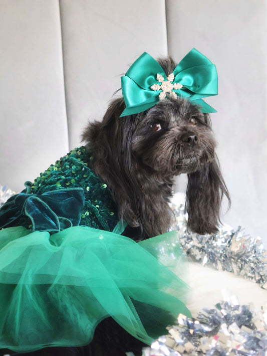 Green Velvet Sequin Tutu