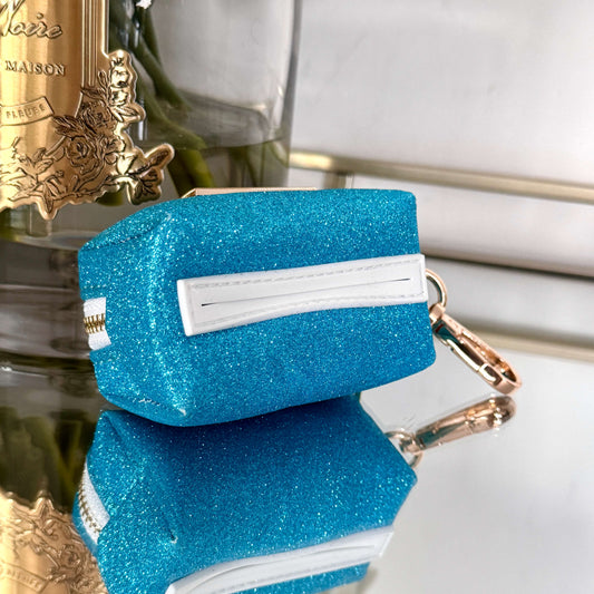 Little Luxe Glitz & Glam Blue Wastebag Holder
