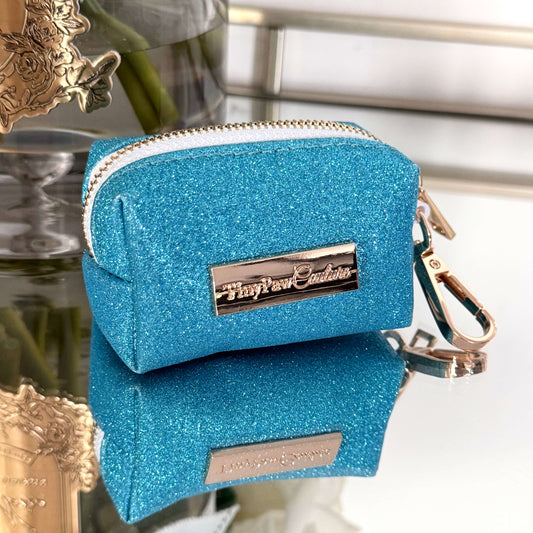 Little Luxe Glitz & Glam Blue Wastebag Holder