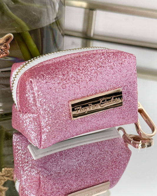 Little Luxe Glitz & Glam Pink Wastebag Holder