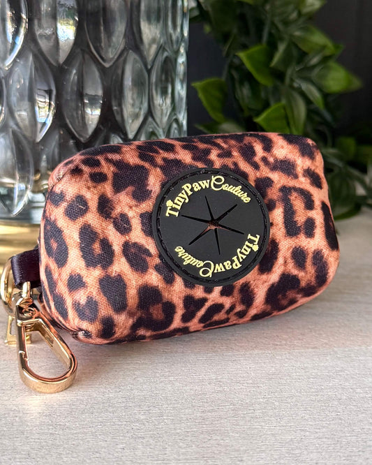 Little Luxe Leopard Waste Bag Holder