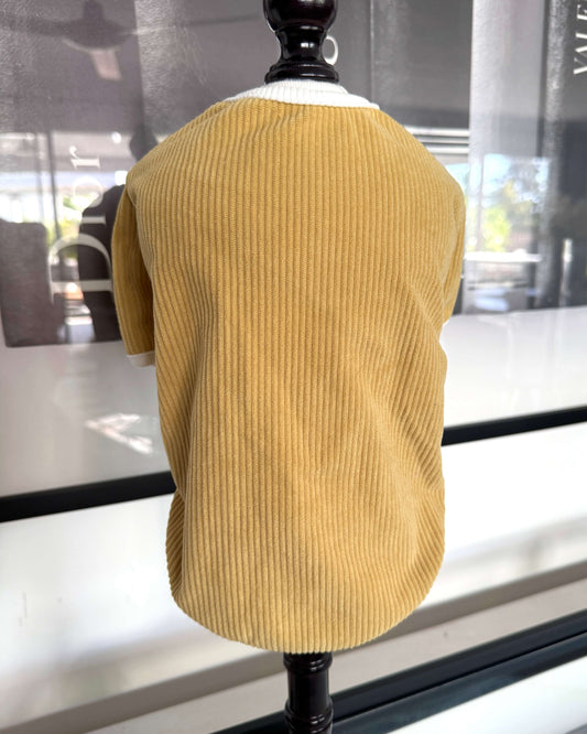 Corduroy Top Mustard