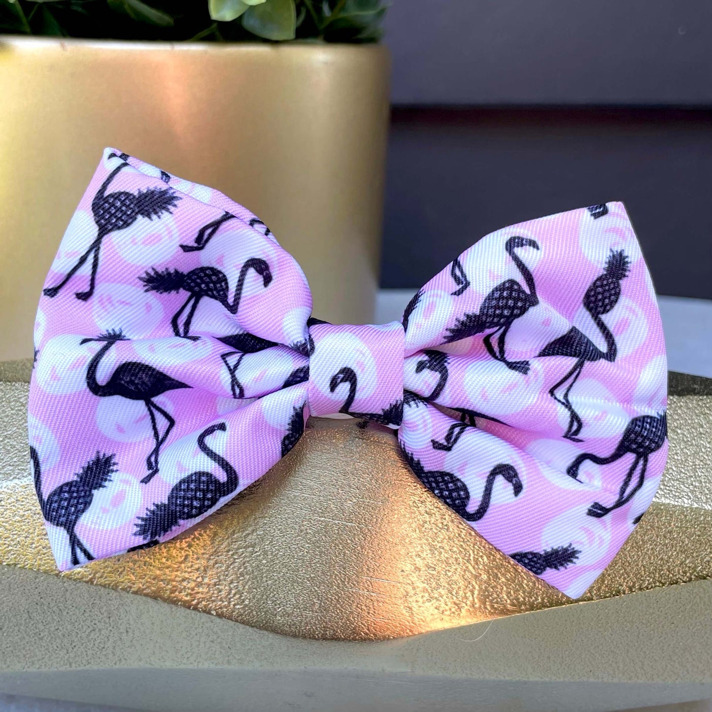 Little Luxe Flamingos Bow