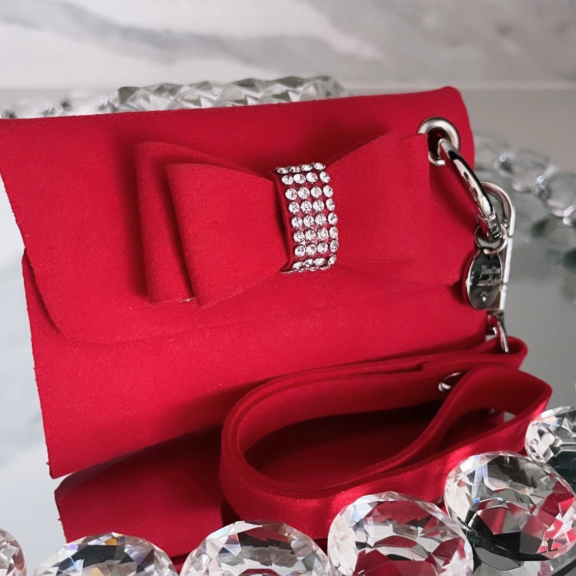 Lot De 4 Gros Boutons Strassés 20mm - Rouge Orangé Diamanté - Pour Couture Et Créations